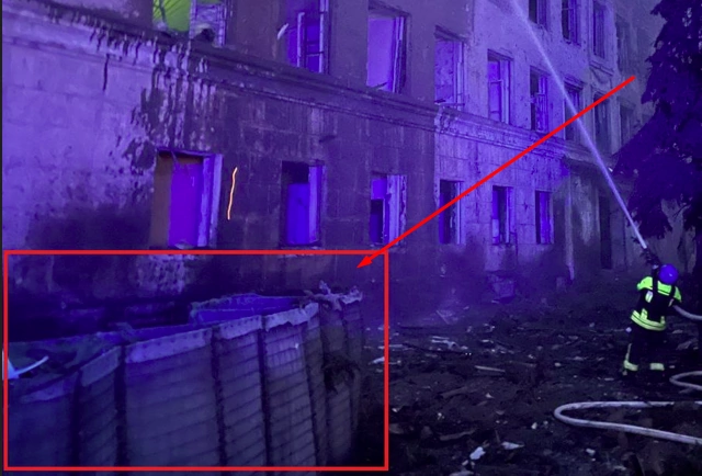 зображення до посту: Фейк. «Прокуратура «спалилась» на габіонах»: російська БПЛА-атака завдала пошкоджень військовому об’єкту Миколаєва