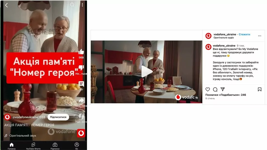 зображення до посту: Фейк. Акція памʼяті «Номер героя»: Vodafone продає номери загиблих військових