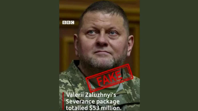 Фейк. Розслідування Bellingcat: Залужний отримав 53 млн доларів за відмову від боротьби за пост президента 