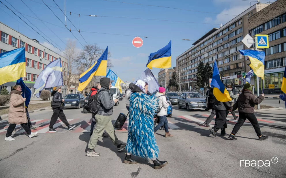 зображення до посту: «Тут має бути вулиця Яни Червоної»: у Харкові пройшла акція щодо перейменування вулиці на честь української захисниці – фото