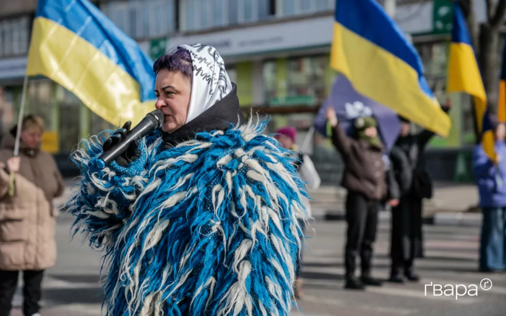 зображення до посту: «Тут має бути вулиця Яни Червоної»: у Харкові пройшла акція щодо перейменування вулиці на честь української захисниці – фото