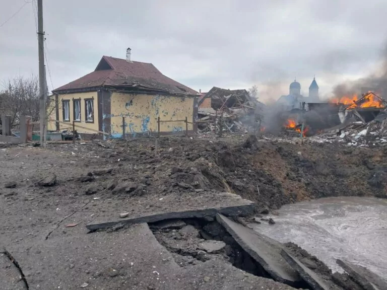 Russian Troops Hit Borova in Kharkiv Region With Aerial Bomb, One Person Injured