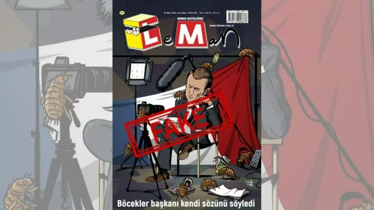 Фейк. «Президент клопів сказав своє слово»: турецький сатиричний журнал LeMan висміяв Макрона