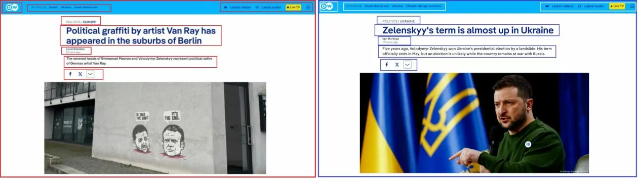 зображення до посту: Фейк. Графіті у Берліні з відрубаними головами Зеленського та Макрона