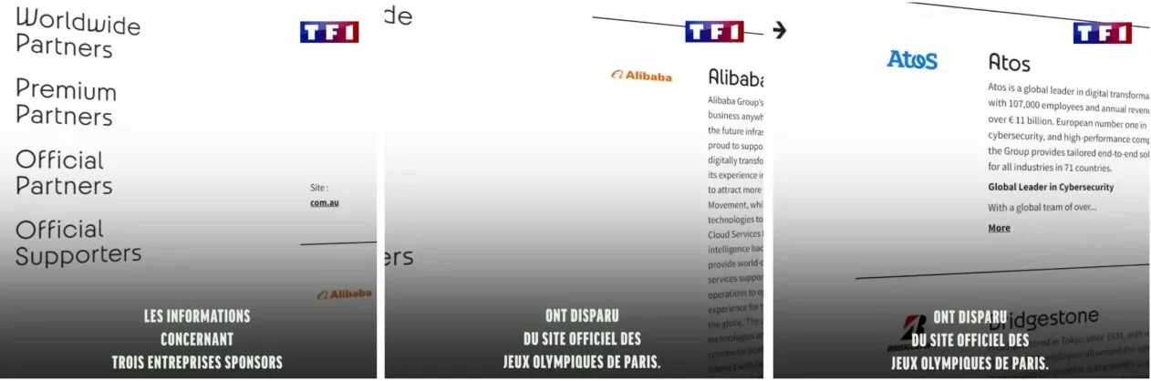 зображення до посту: Фейк. Сюжет TF1: Спонсори покидають Олімпійські ігри 2024 у Франції