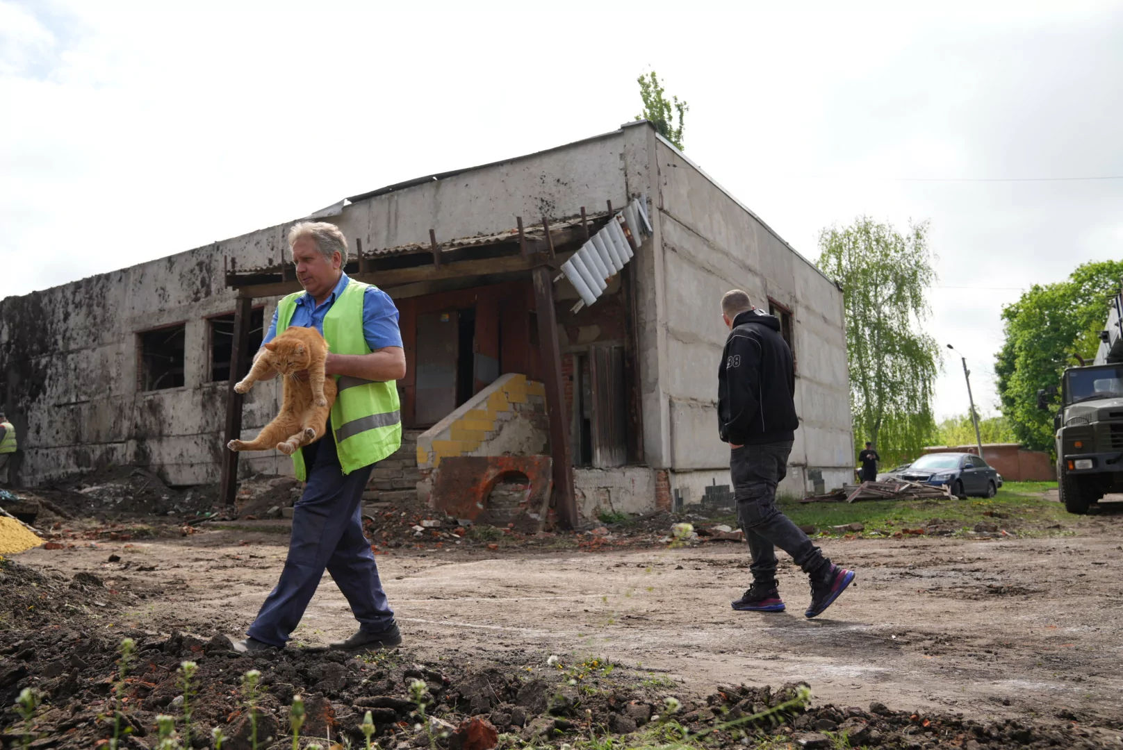 Aftermath of Russian missile attack on Kharkiv that damaged psychiatric hospital in the city. / Photo: Hnat Holyk for Gwara Media