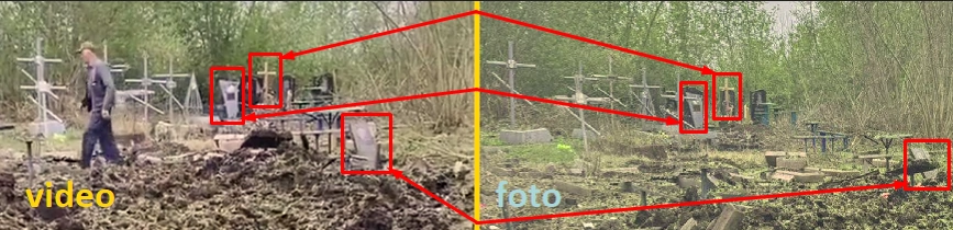 Порівняльний аналіз скрншоту з відео та світлини з сайту Поліції Харківщини