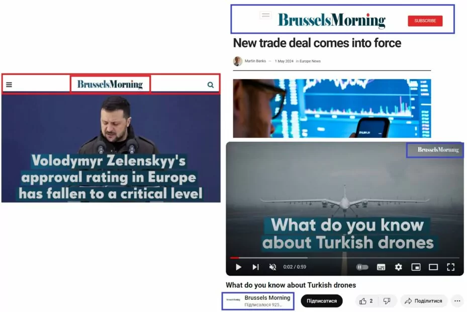 зображення до посту: Фейк. «Brussels Morning»: у Європі рейтинг схвалення Зеленського впав до критичного рівня