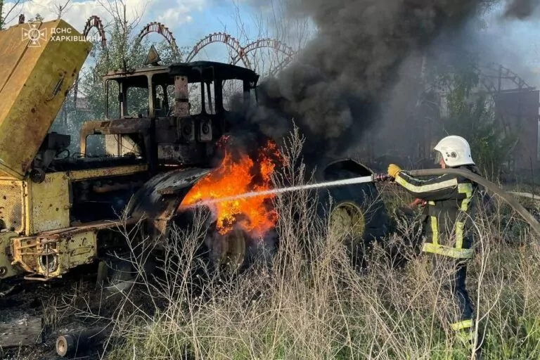 У Черкаських Тишках унаслідок обстрілу зайнялася пожежа — ДСНС