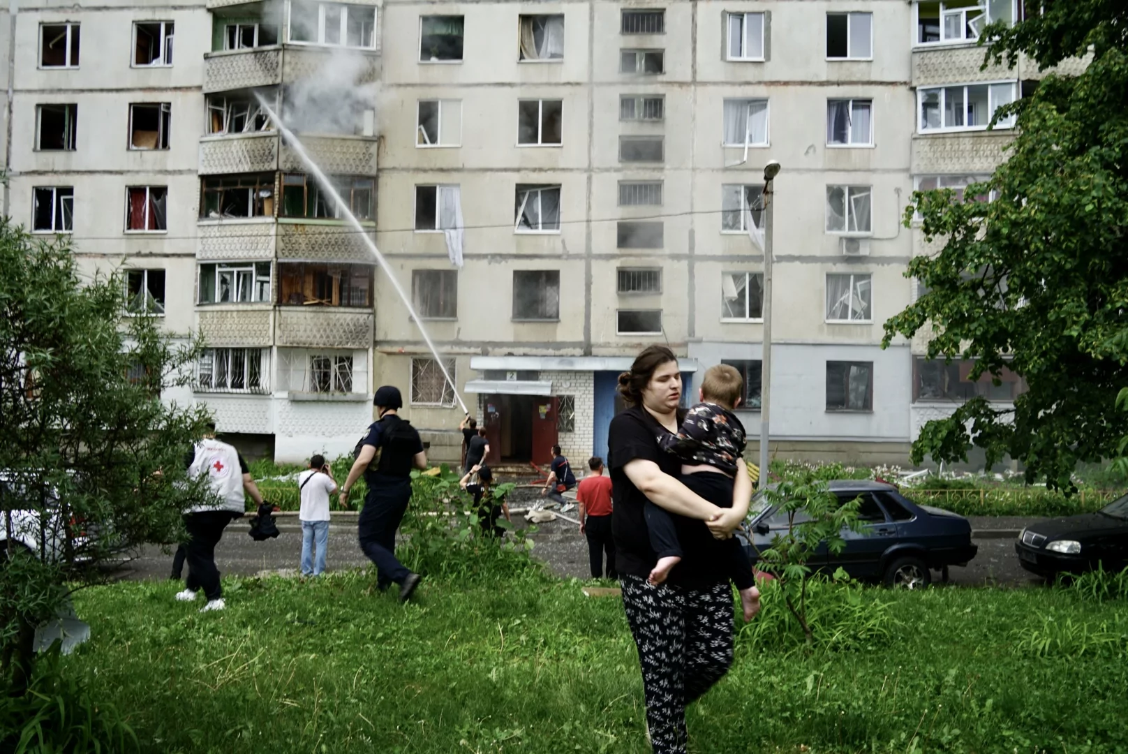 Consequences of Russian shelling of Shevchenkivskyi district on May 22, 2024 / Photo: Denys Klymenko for Gwara Media