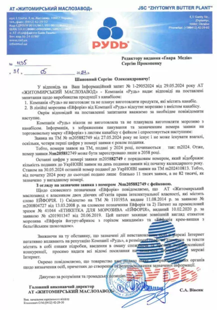 зображення до посту: Фейк. Компанія «Рудь» анонсувала випуск продукції, що буде містити канабіс