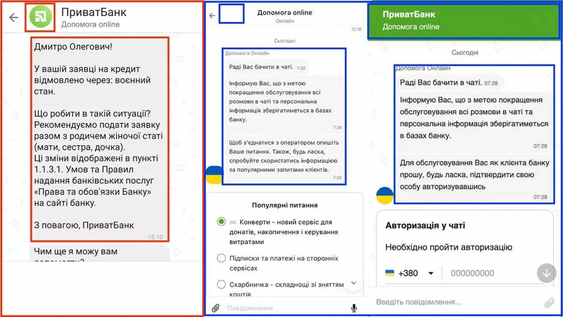зображення до посту: Фейк. ПриватБанк відмовляє у кредитуванні чоловікам через воєнний стан