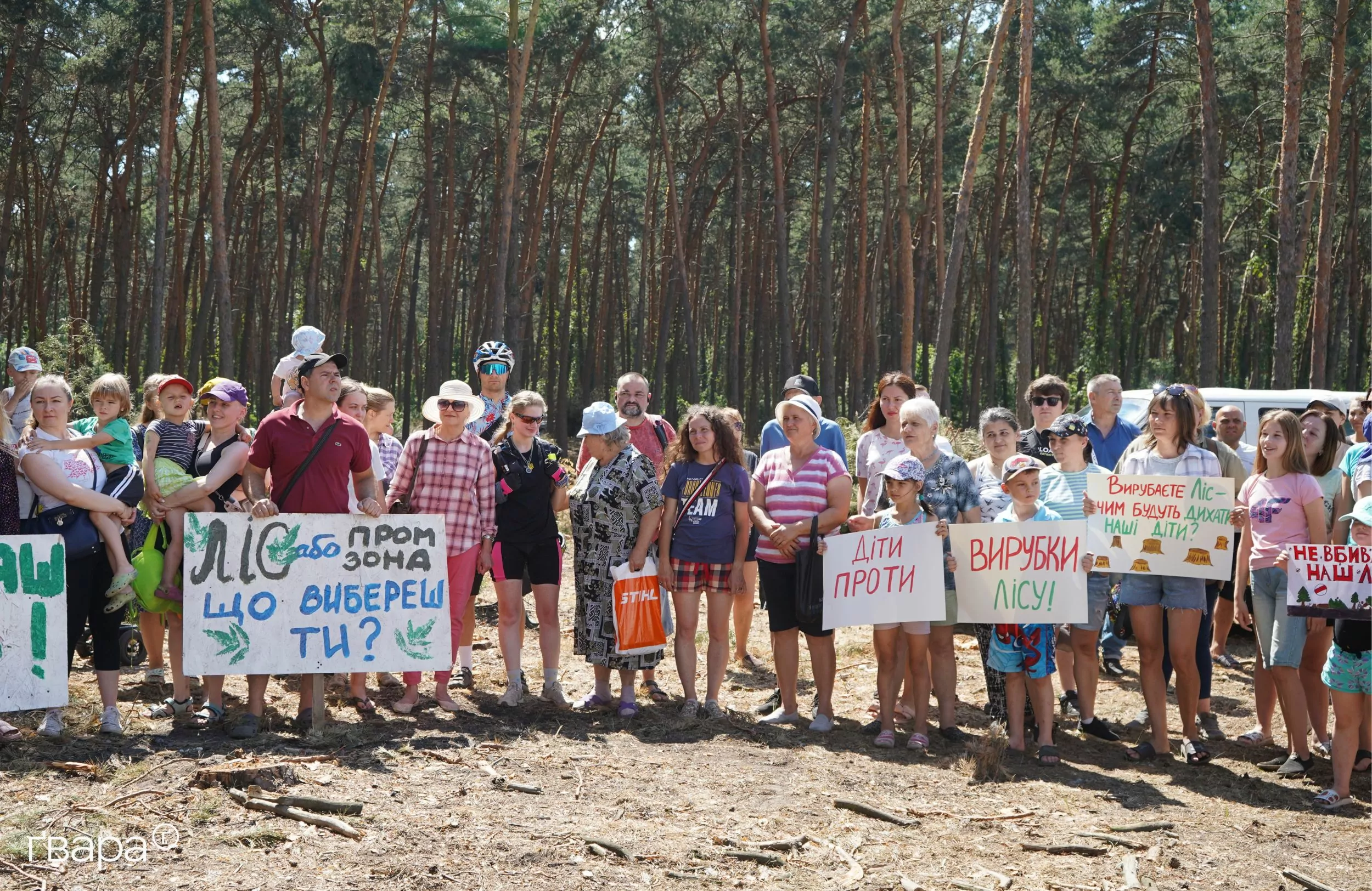 зображення до посту: У Харкові пройшла акція проти вирубки Основ’янського лісу – фото