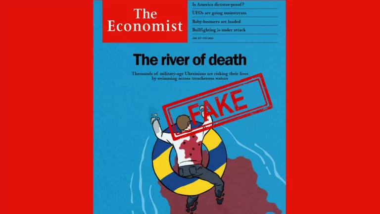 Фейк. Обкладинка The Economist присвячена тим, хто був застрелений під час спроби перетину кордону через річку Тиса
