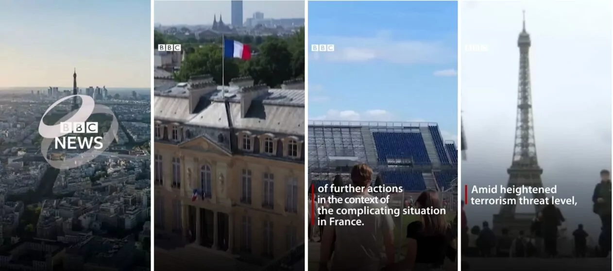 зображення до посту: Фейк. Сюжет BBC. Директор Bellingcat припускає, що Макрон подасть у відставку до Олімпійських ігор