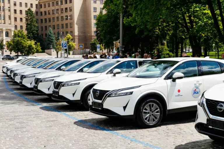 Japan hands over 20 medical vehicles to Kharkiv region 