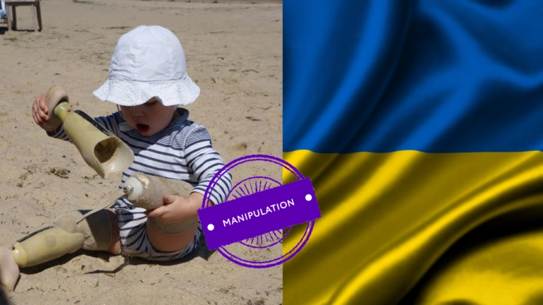 Маніпуляція. «Нові українські реалії»: світлина хлопчика з України з протезами ніг поширилось мережею