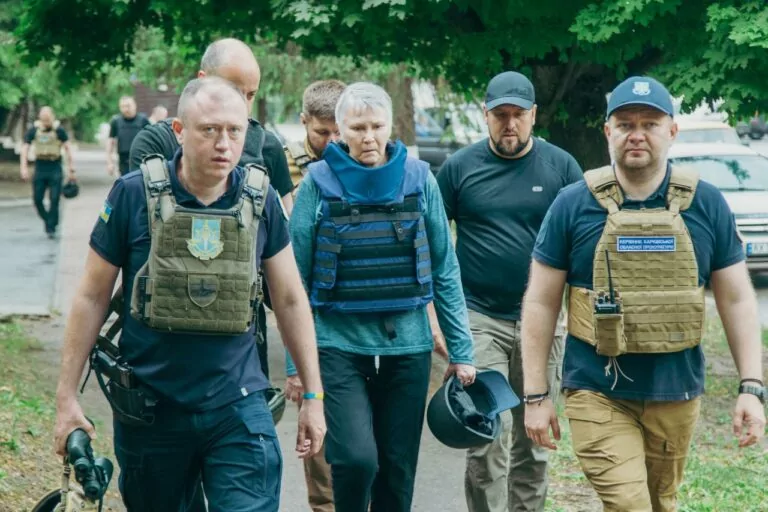 ICC’s head of Ukraine investigation visits Kupiansk, Kharkiv region