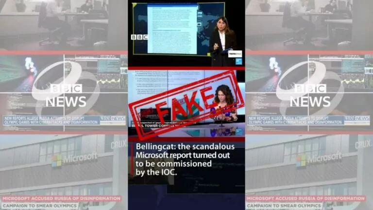 Фейк. Bellingcat: «Звіт Microsoft виявився замовленням МОК»