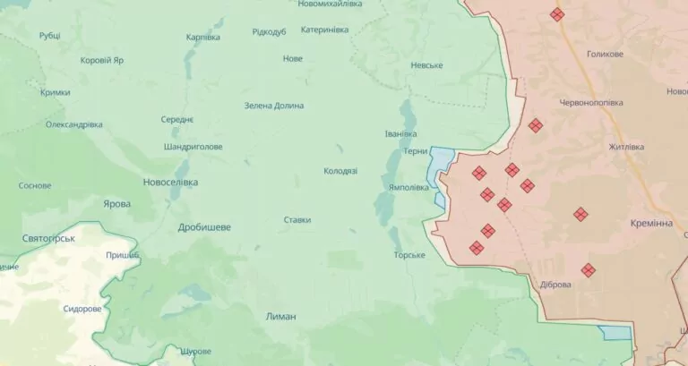 ЗСУ відкинули росіян на Лиманському напрямку — DeepState