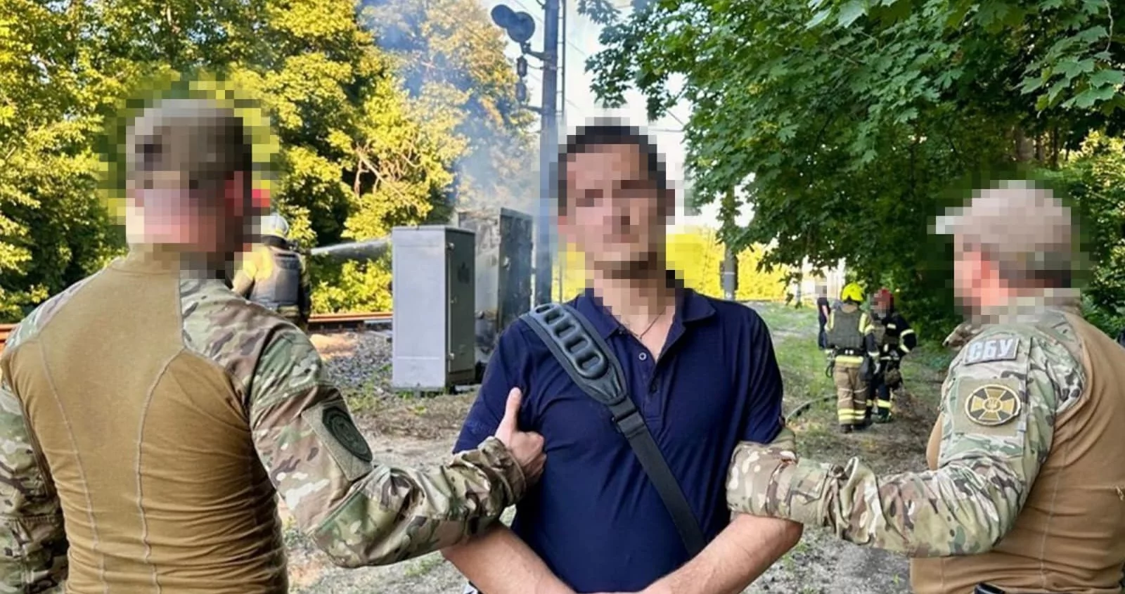 СБУ затримала чоловіка, який руйнував обладнання Укрзалізниці / Фото: СБУ