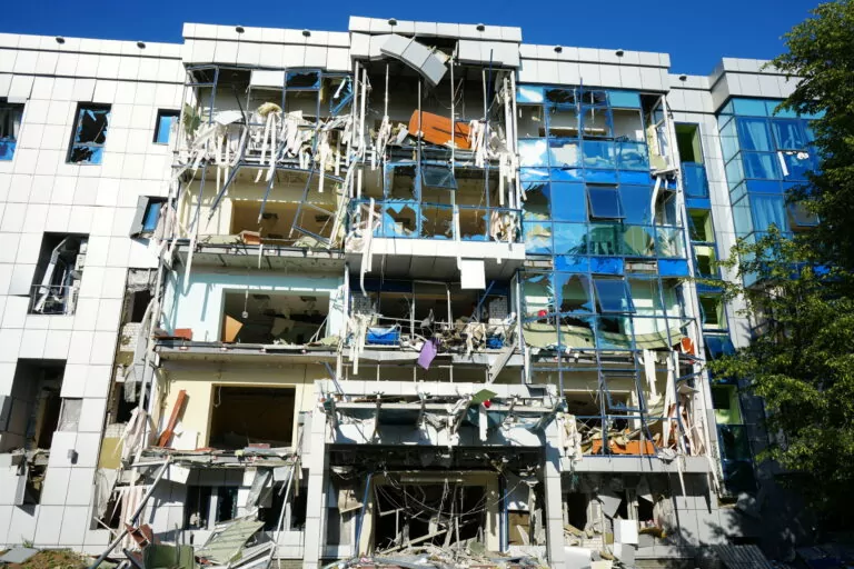Kharkiv office of humanitarian demining NGO from Geneva damaged in Russian missile strike (in photos)