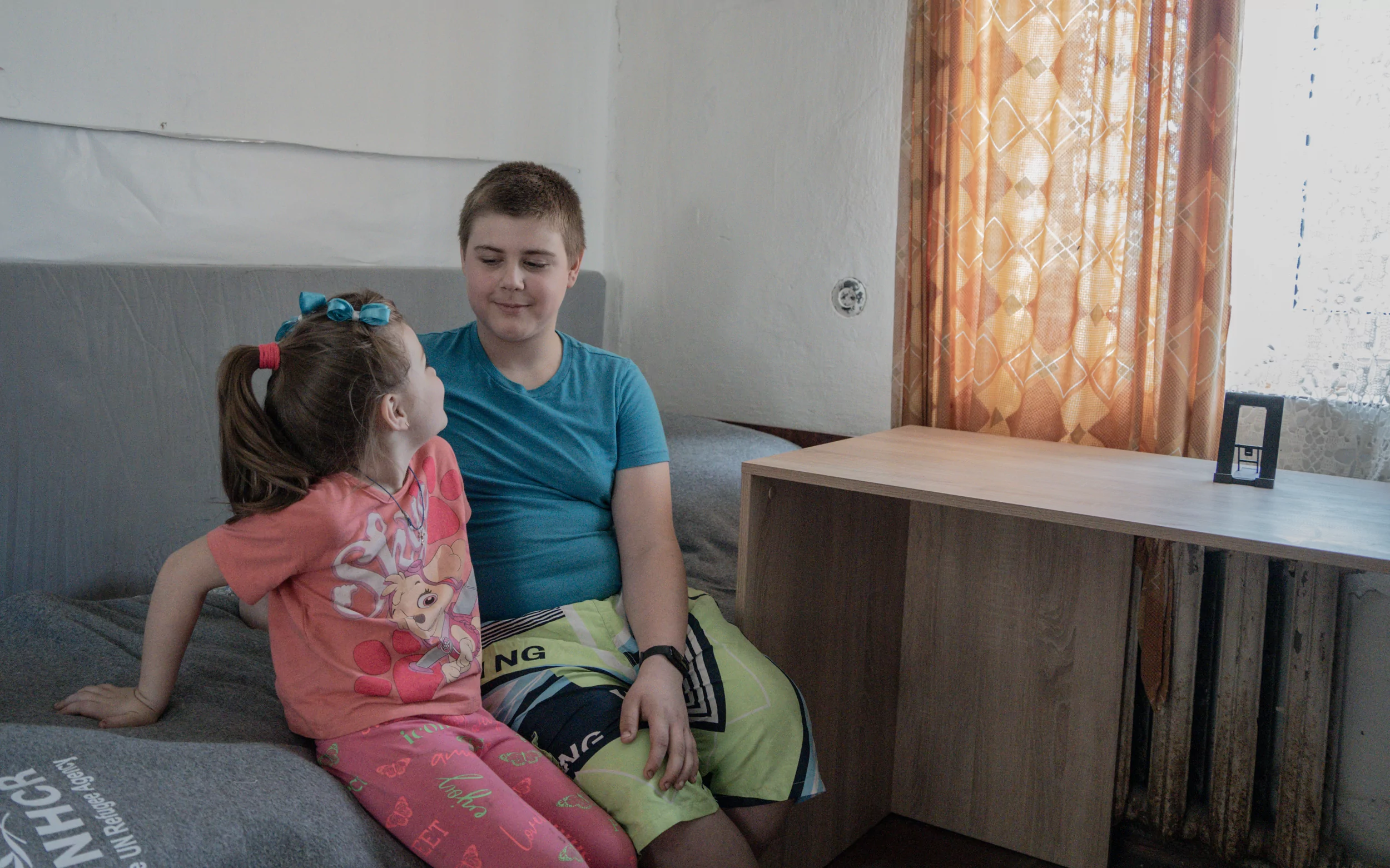 Yahor and Zlata, Yehor's niece / Photo: Daria Lobanok, Gwara Media