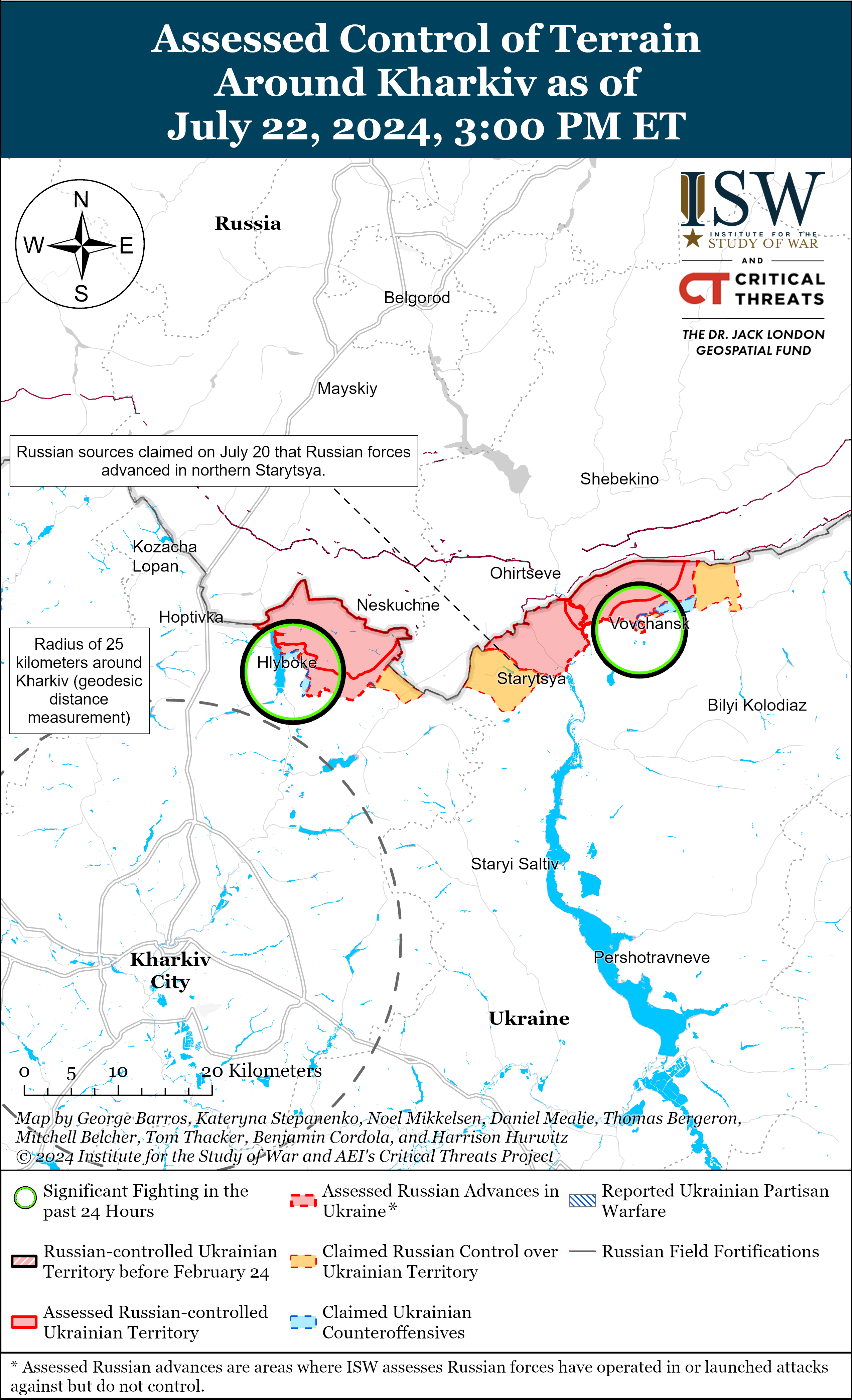 ISW's Russia's campaign assessment from July 22, 2024 / Source: Institute for the Study of War