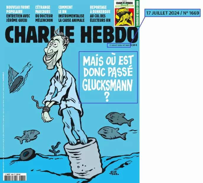 зображення до посту: Фейк. Обкладинка Charlie Hebdo: «Ця Олімпіада стане бомбою!»
