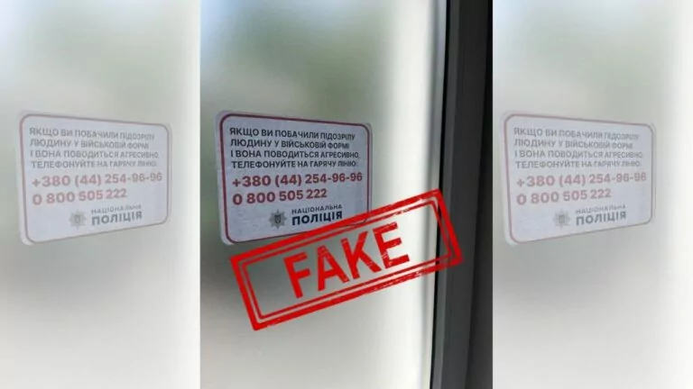 Фейк. У Житомирі Нацполіція запровадила гарячу лінію для повідомлень про «агресивних людей у військовій формі»