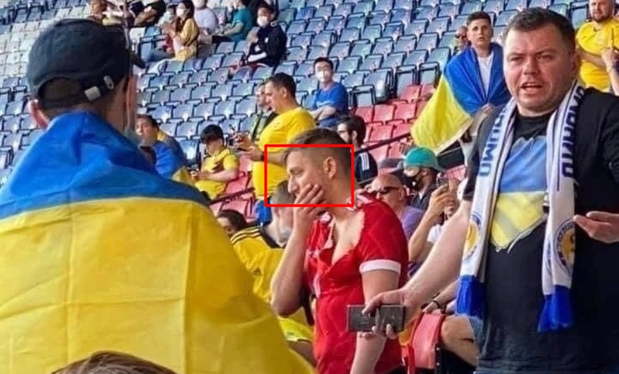 зображення до посту: Маніпуляція. Українські вболівальники на Євро побили футбольного фаната з російським прапором