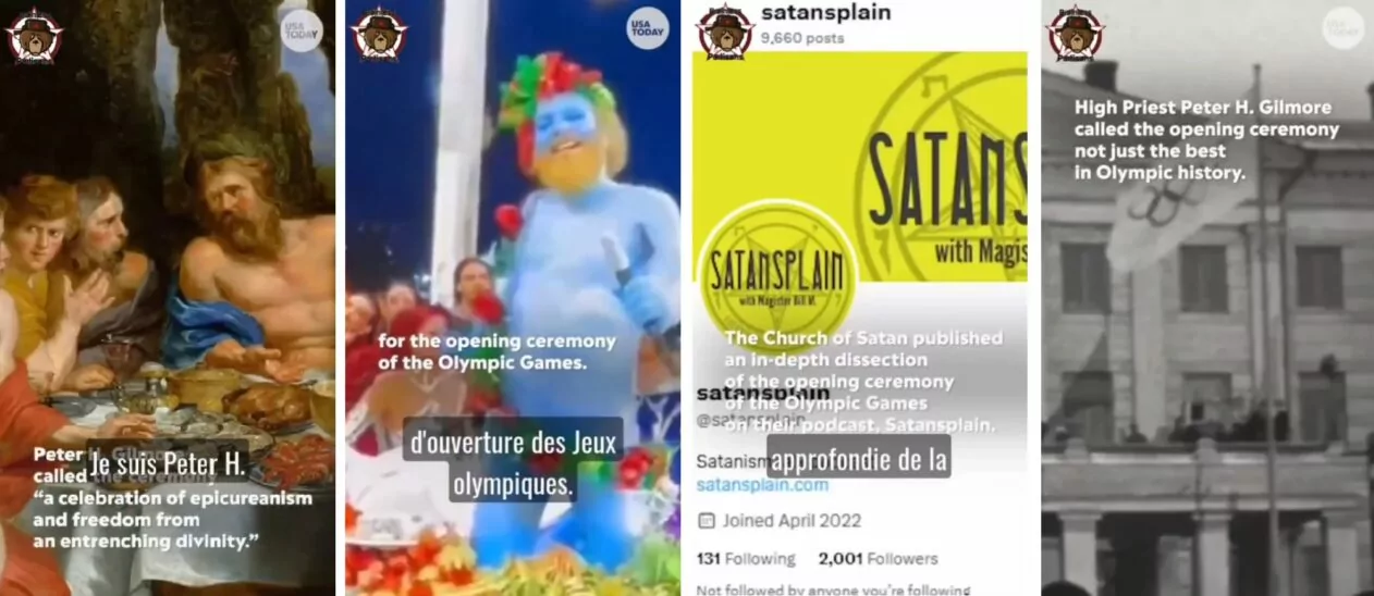 зображення до посту: Debunking Russian fakes. No, Church of Satan didn’t thank Olympics for opening ceremony