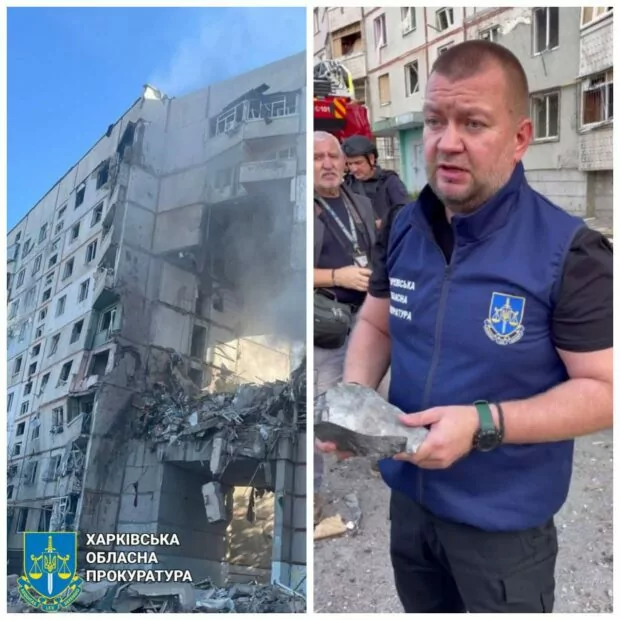 зображення до посту: Фейк. Багатоповерхівка у Київському районі Харкова «постраждала від ЗСУ»