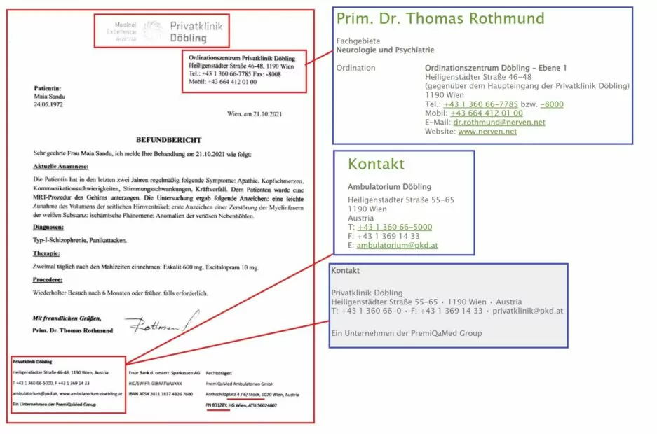 зображення до посту: Debunking fakes. No, Maia Sandu wasn’t diagnosed with schizophrenia in Vienna clinic