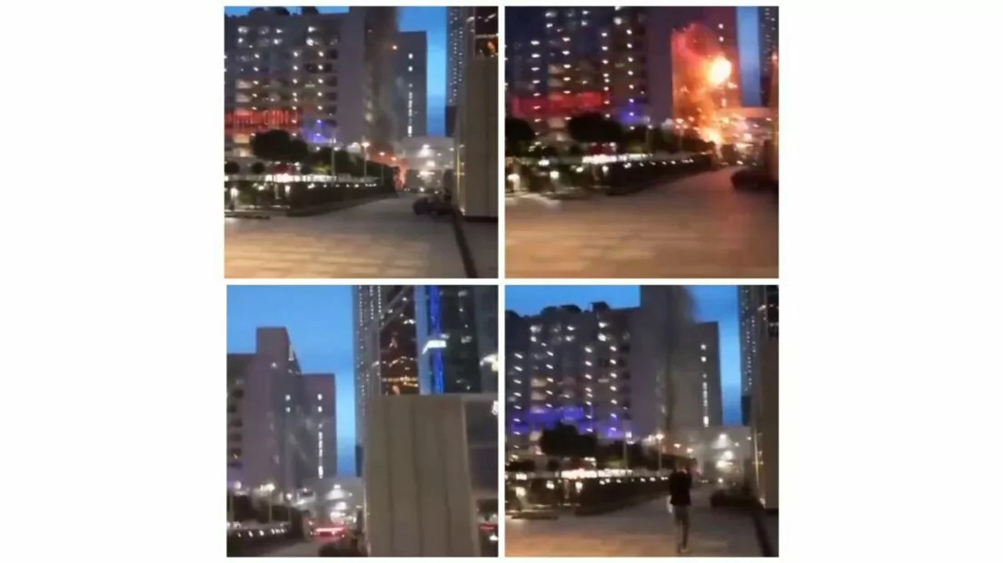 зображення до посту: Debunking fakes. No, this video doesn’t depict Iranian air strike on Tel Aviv