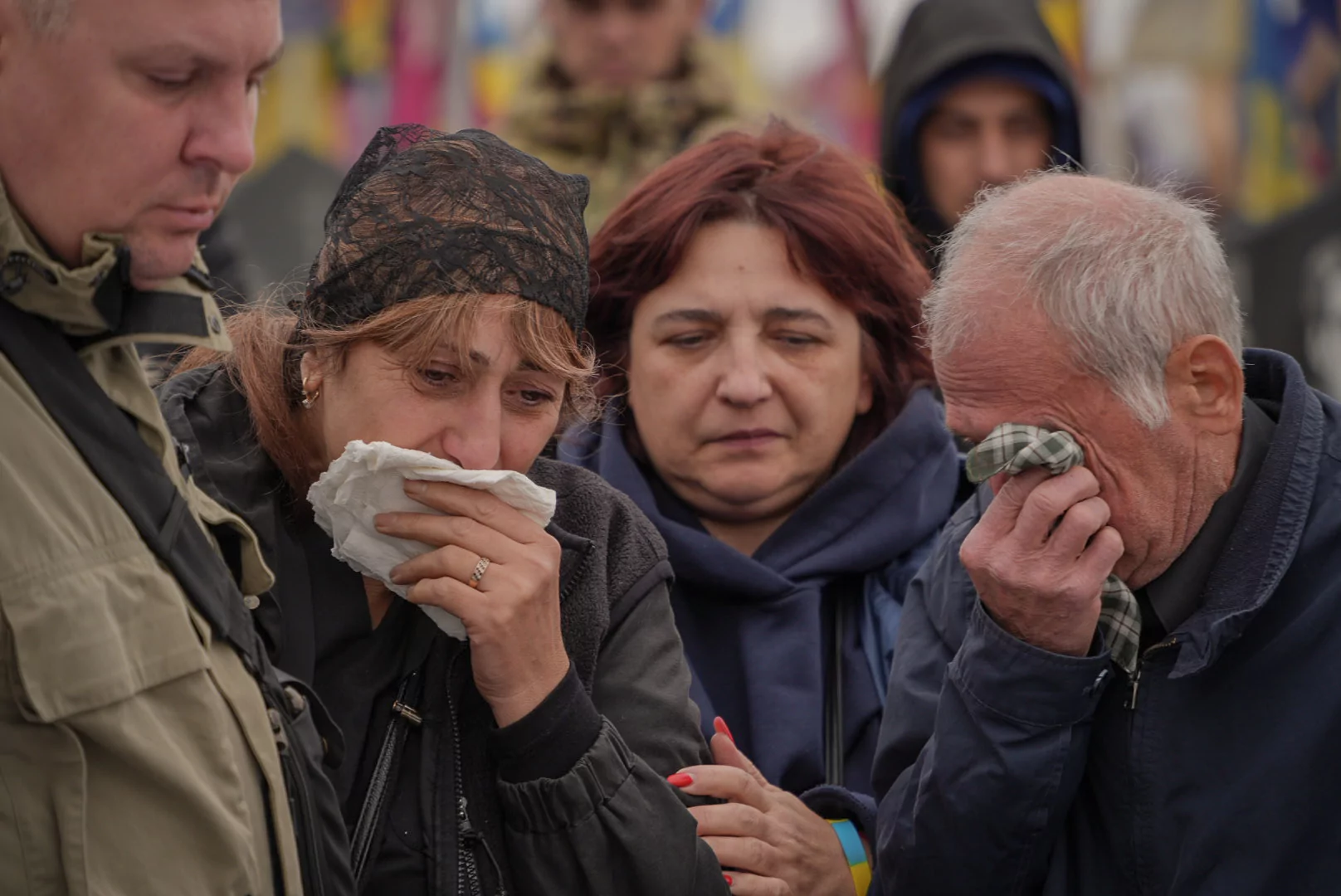 зображення до посту: In photos: Kharkiv mourns volunteer Tyhran Halustian, who was killed by Russian FPV drone during evacuation 