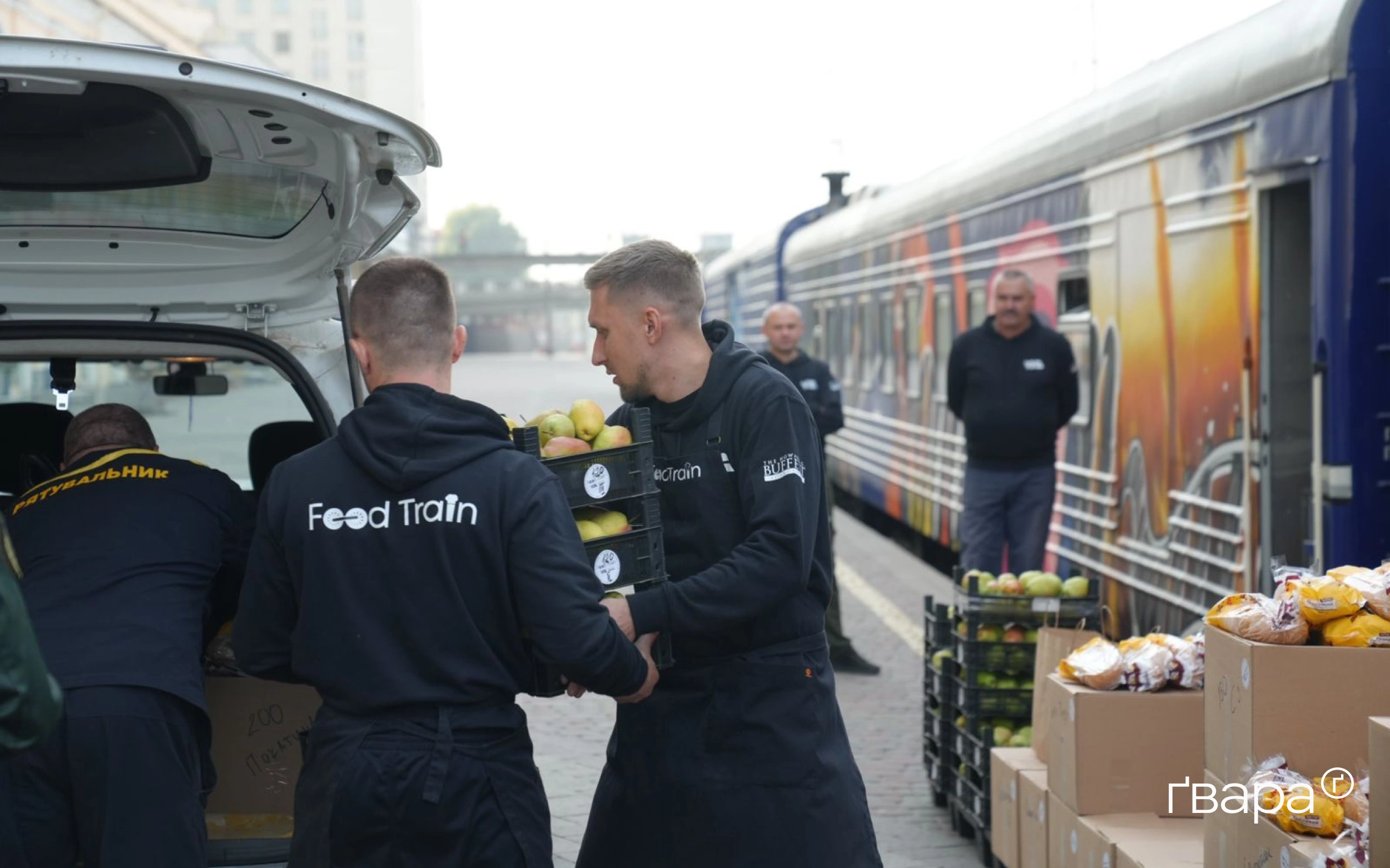 зображення до посту: Понад шість тисяч порцій за один день: як працює поїзд-кухня у Харкові