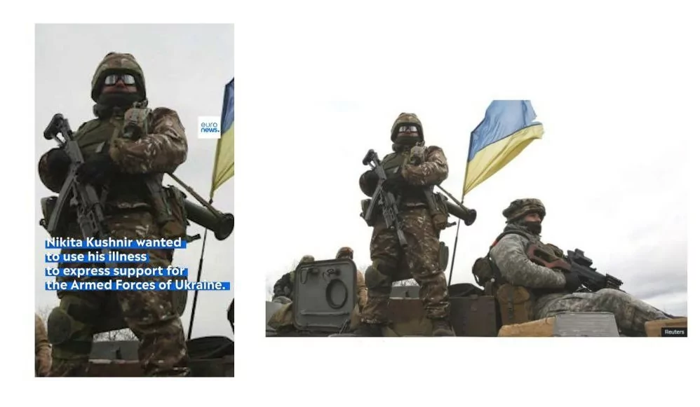 зображення до посту: Debunking Russian fakes. No, Ukrainian artist in Poland didn&#8217;t amputate his healthy leg in solidarity with Ukrainian military