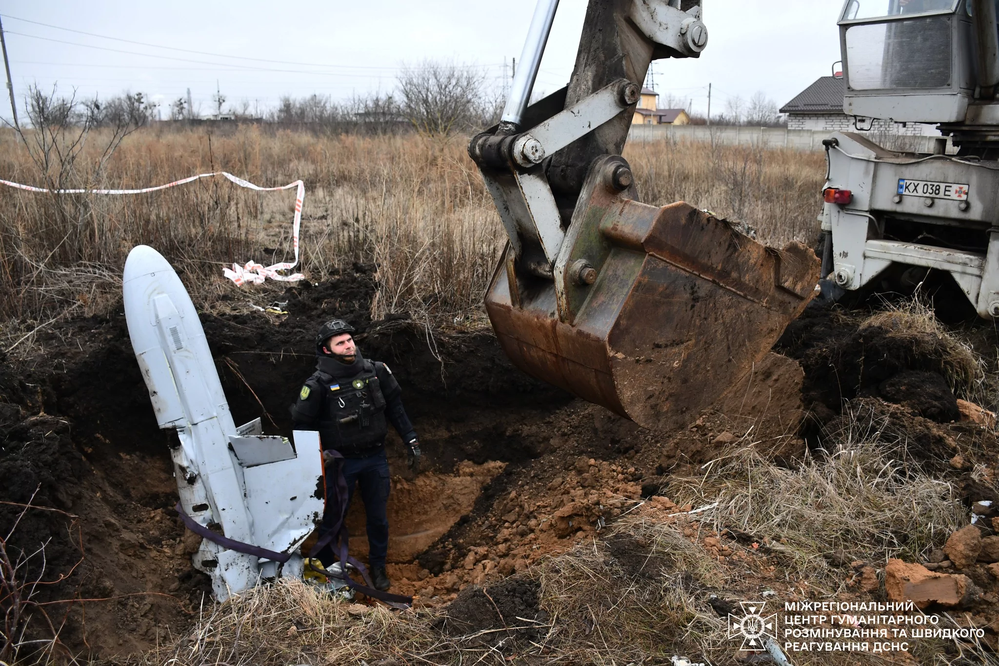 Знешкодження російської ракети Х-59 / Фото: ДСНС Україна