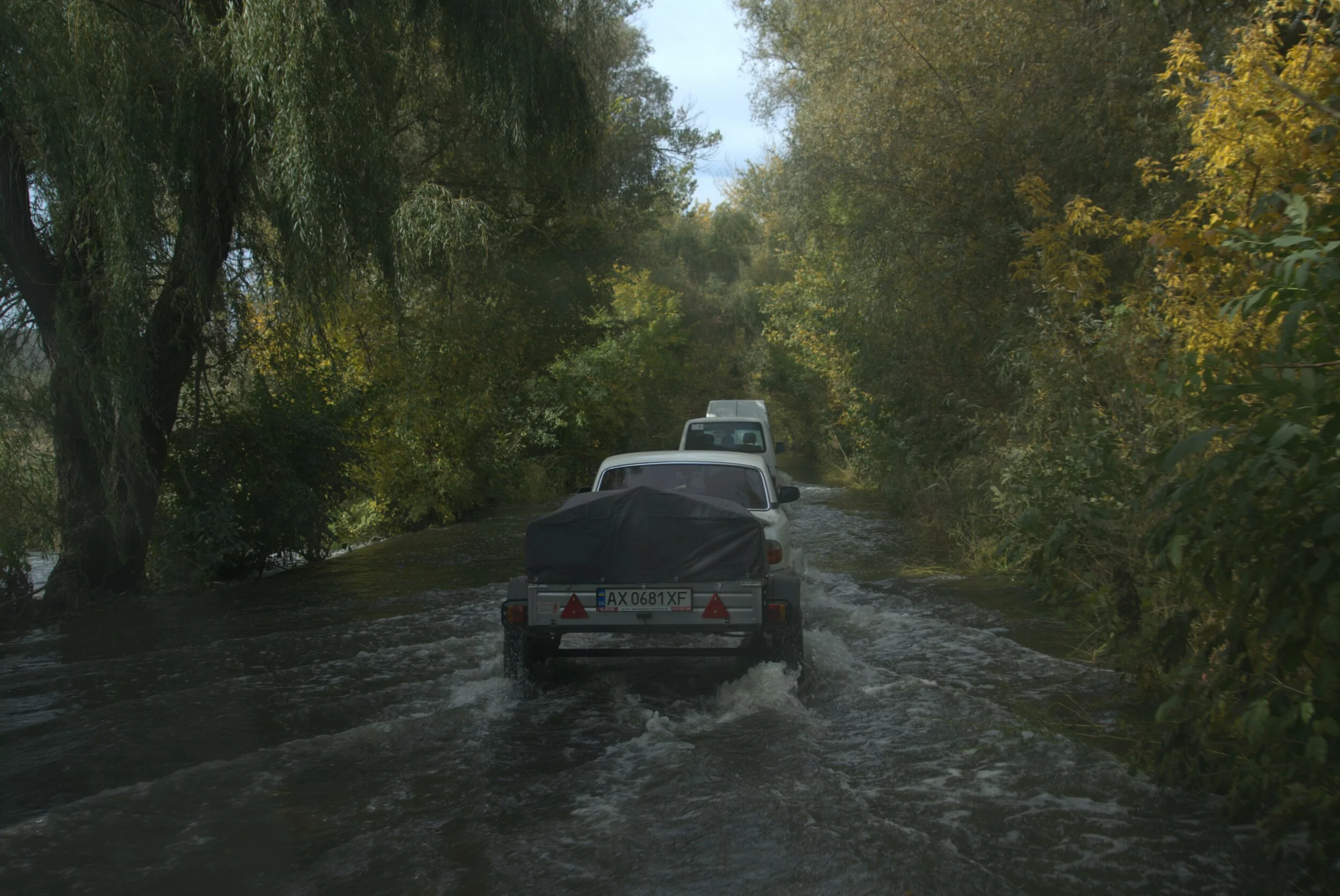Evacuation mission crossing the Oskil river back to the right bank, Kharkiv region. October 2024 / Photo: Yana Sliemzina, Gwara Media
