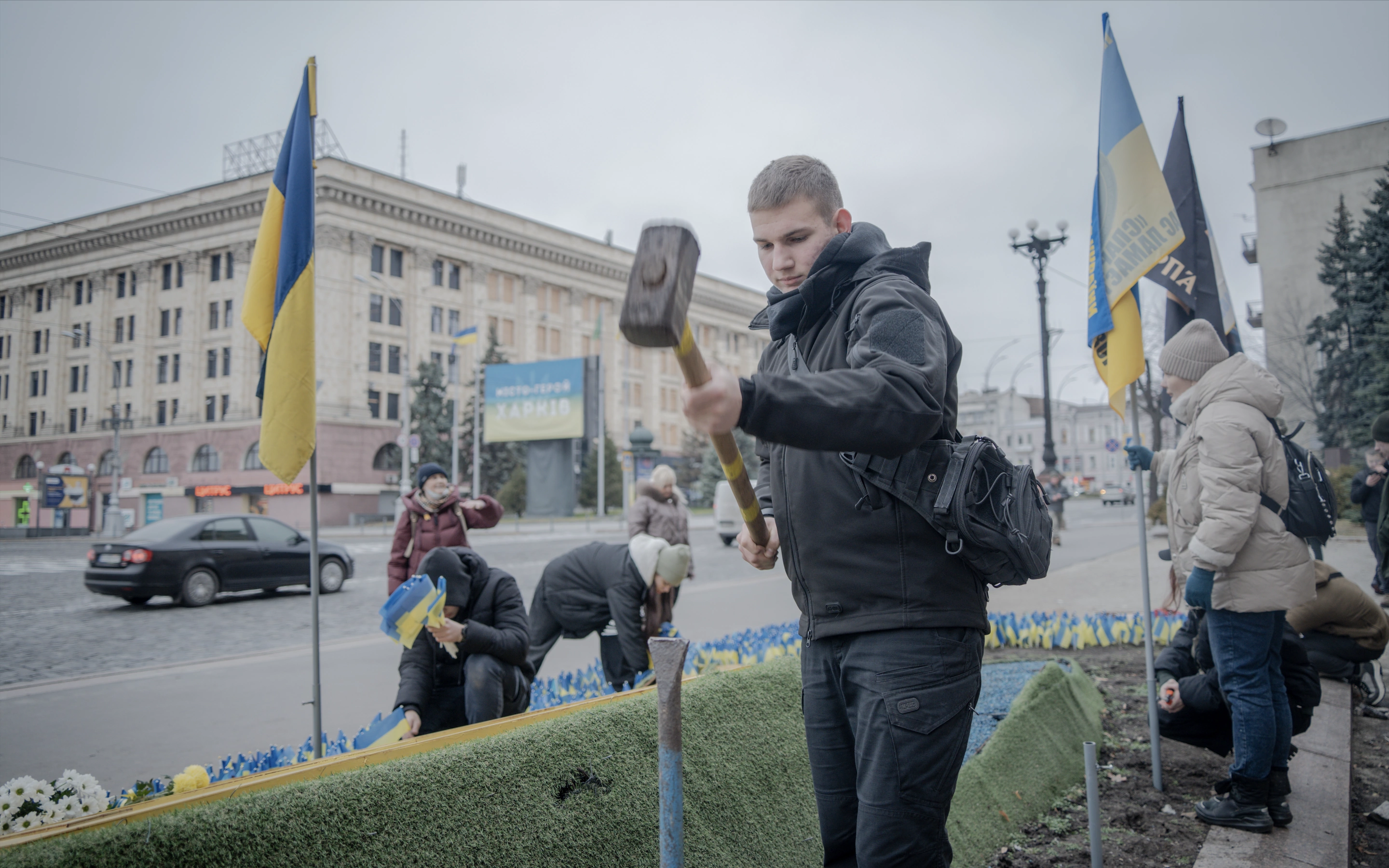 зображення до посту: In photos: Memorial to defenders of Ukraine opened in Kharkiv