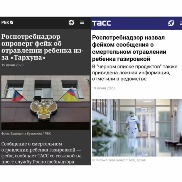 зображення до посту: Фейк. В окупованому Приморську хлопчик помер від українського «Тархуна»