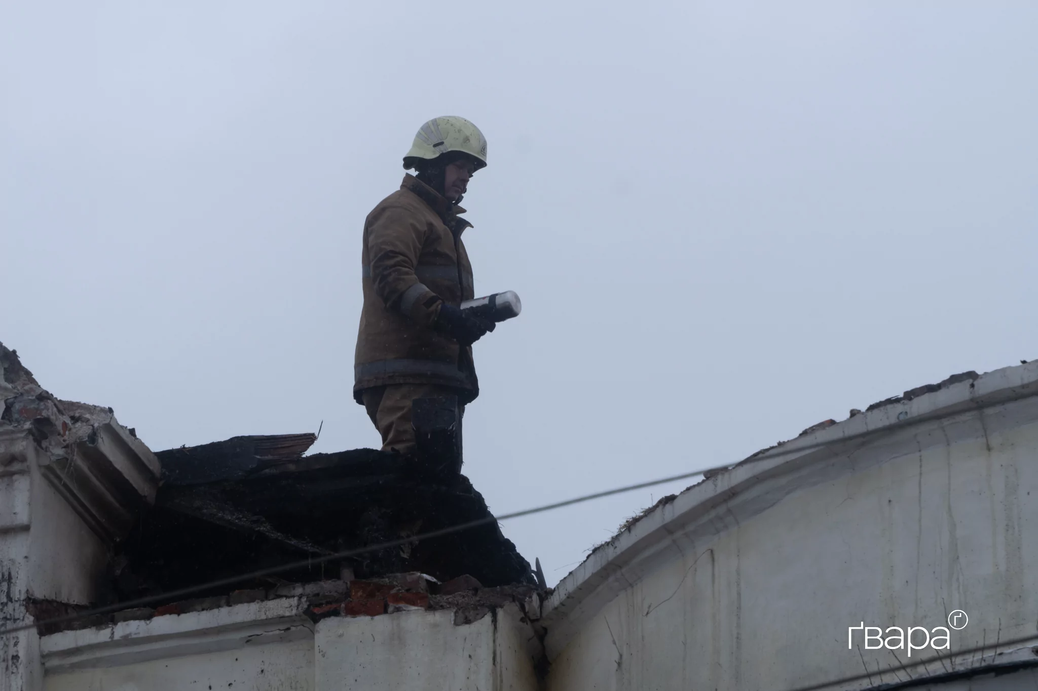 Наслідки влучання БпЛА у Салтівському районі 5 лютого / Фото: Любов Ємець, Ґвара Медіа