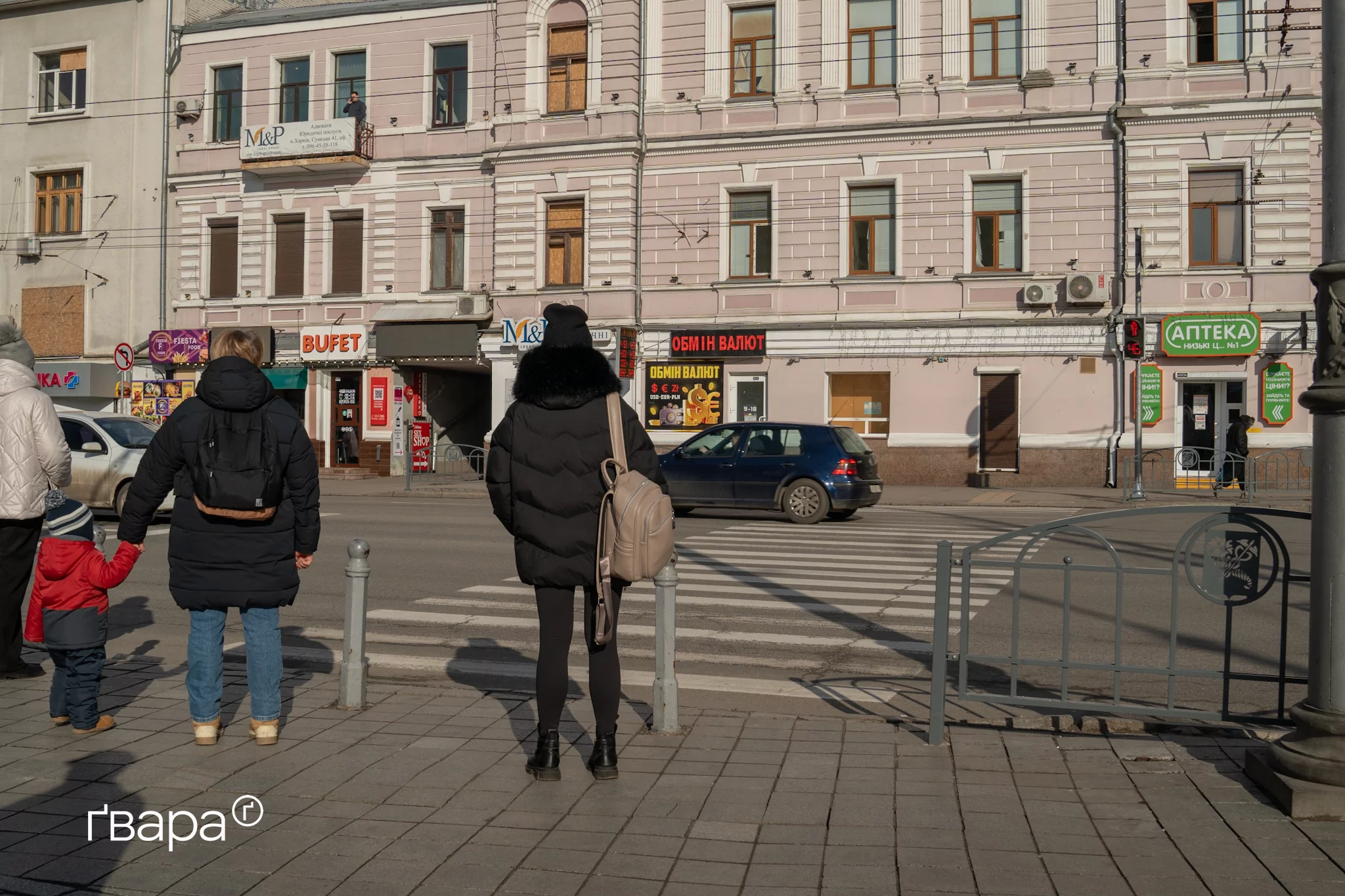 Пішохідний перехід на проспекті Незалежності.