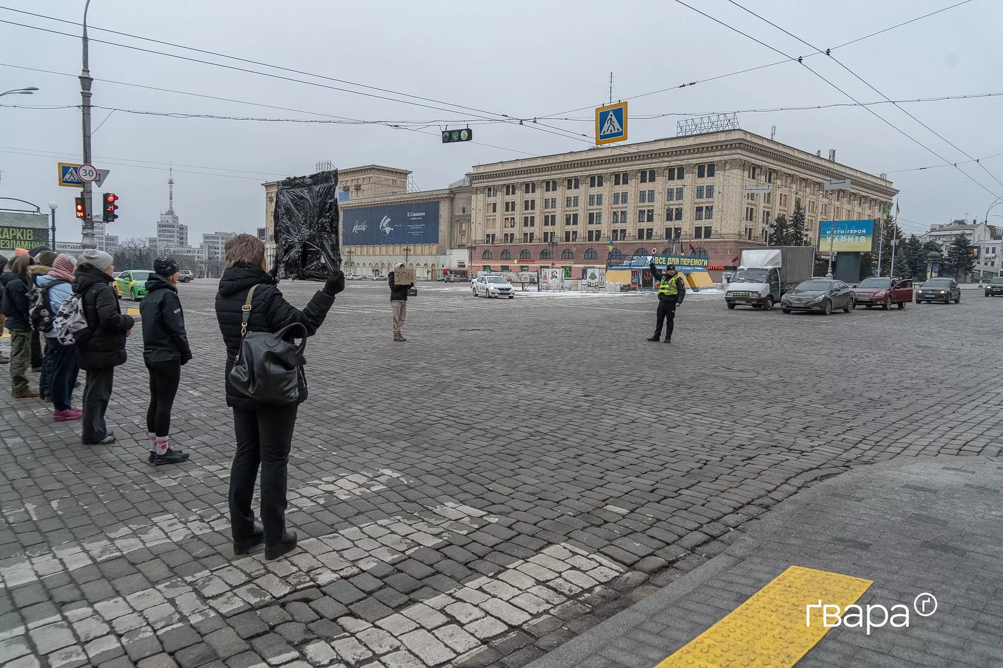 Акція нагадування про хвилину мовчання / Фото: Гнат Голик, Ґвара Медіа
