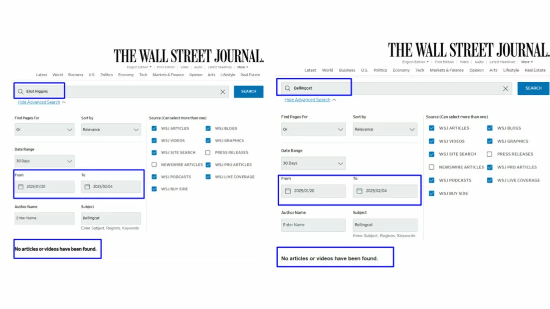 зображення до посту: Фейк. Коментар засновника Bellingcat для WSJ: «Надія лише на донати підписників»