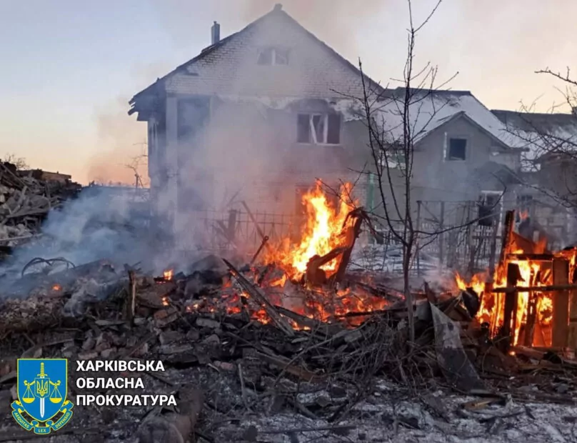 Shelling of the Kupiansk district on Feb 19 / Regional Prosecutor’s Office