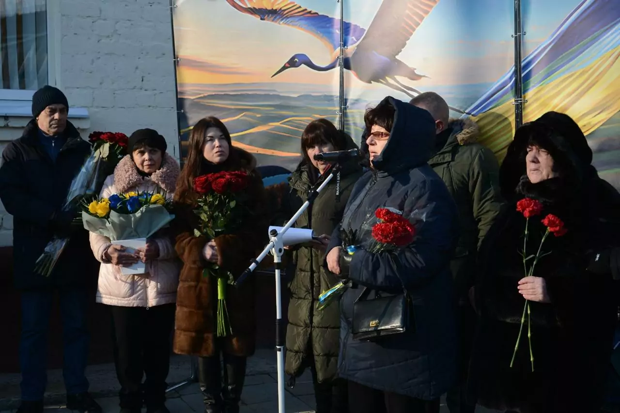 Відкриття меморіальної дошки загиблим військовим Олександрові Костенку та Євгенові Акімову