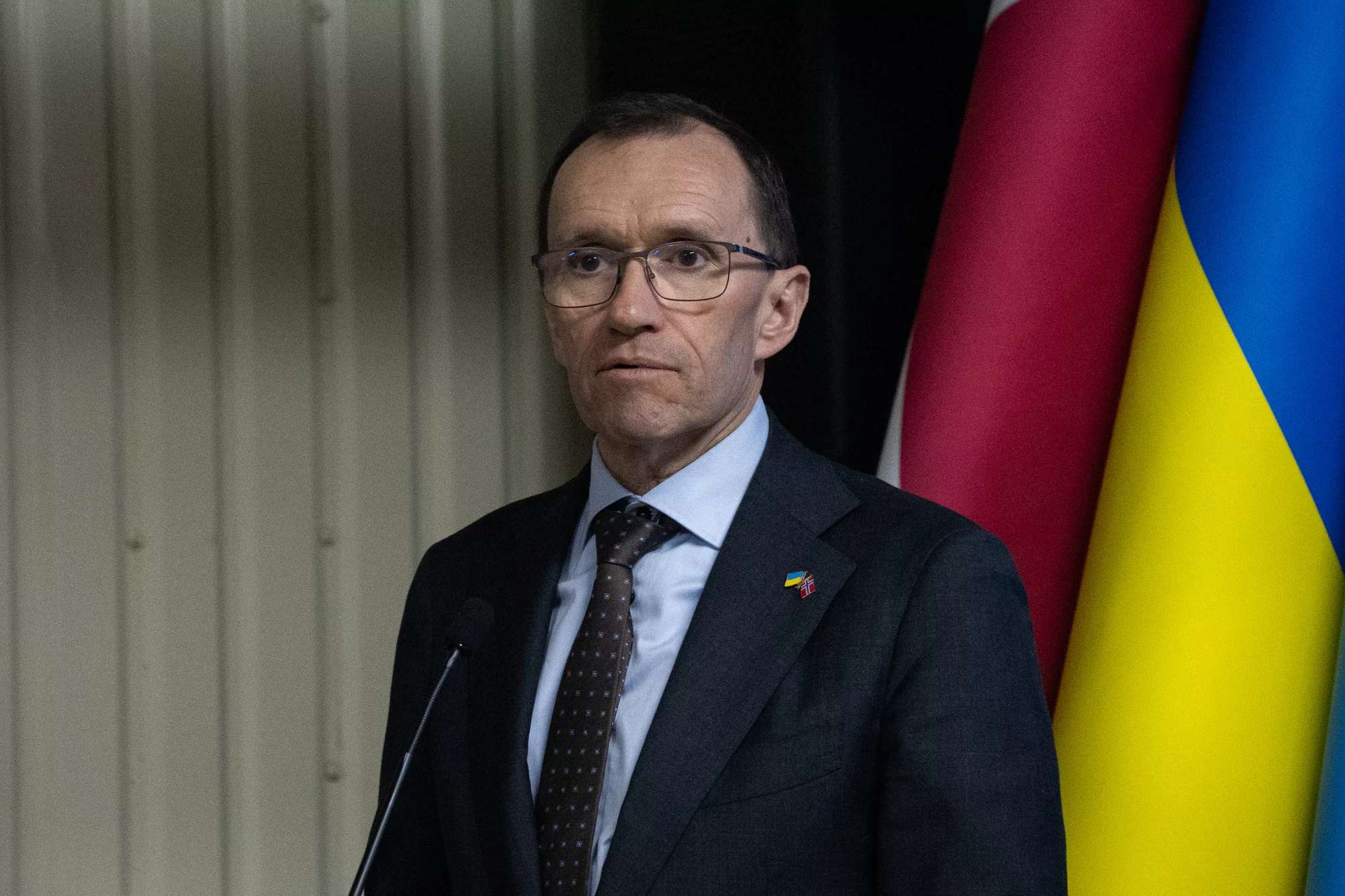 Espen Barth Eide, Norway’s Minister of Foreign Affairs during his visit to Kharkiv on Mar 27, 2025