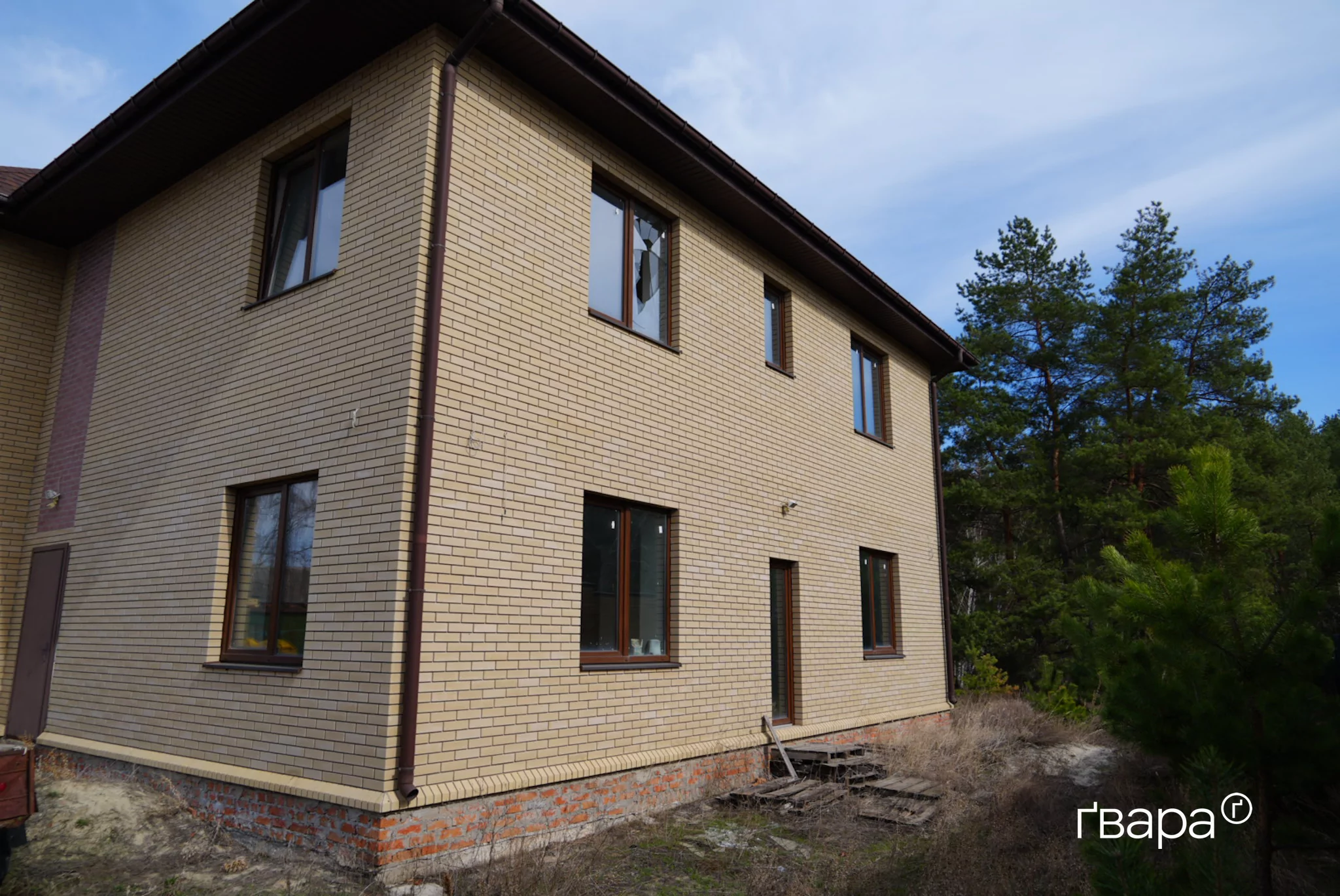 пошкоджений будинок Основ'янський район Харків